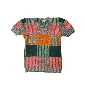 Vintage Short-sleeve Sweater